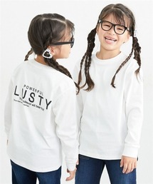 バックプリント長袖 Tシャツ <綿100%>