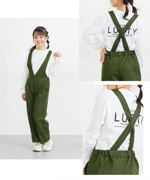 QUNTSTYLE（キュントスタイル）の「バックプリント長袖 Tシャツ　<綿100%>（Tシャツ/カットソー・キッズ・オフホワイト/ブラック/ラベンダー/ミント/テラコッタ/チャコールグレー/ネイビー/カーキ・120/130/140/150/160/100/110/170）」の13枚目の写真