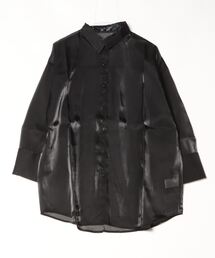 Per sist ence | ラメオーガンジービッグカフスシアーシャツ(シャツ/ブラウス)