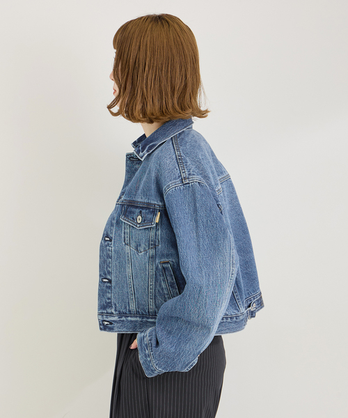B.C STOCK(ベーセーストック)の「DU JOUR/デュ ジュール PETIT JEAN JACKET(デニムジャケット・レディース・ブルー・FREE)」の18枚目の写真
