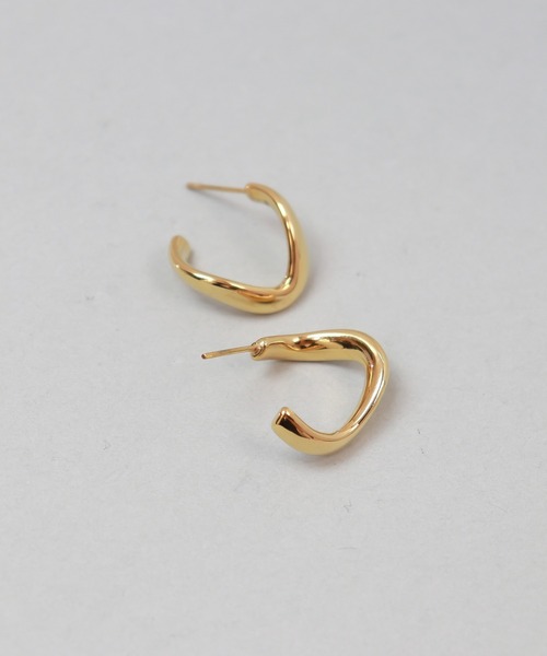 ieLS(イエルズ)の「金属アレルギー対応「ieLS」ステンレス ポストフープピアス(ピアス(両耳用)・レディース・シルバー/ゴールド・ONE SIZE)」の6枚目の写真