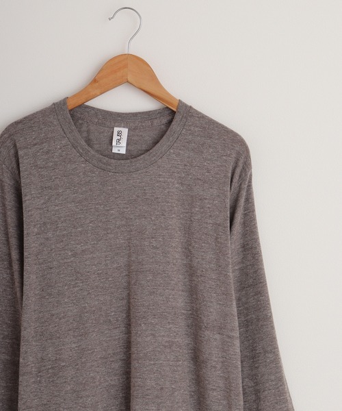 TRUSS(トラス)の「TRUSS トライブレンド3/4スリーブTシャツ(Tシャツ/カットソー・レディース・ブルー/ブラウン/ピンク/オートミール/パープル/ネイビー/グリーン/ブラック/オフホワイト/ヘザーグレー/スミクロ・L/S/XL/M)」の5枚目の写真