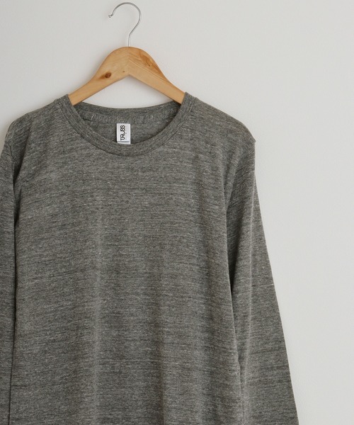 TRUSS(トラス)の「TRUSS トライブレンド3/4スリーブTシャツ(Tシャツ/カットソー・レディース・ブルー/ブラウン/ピンク/オートミール/パープル/ネイビー/グリーン/ブラック/オフホワイト/ヘザーグレー/スミクロ・L/S/XL/M)」の4枚目の写真