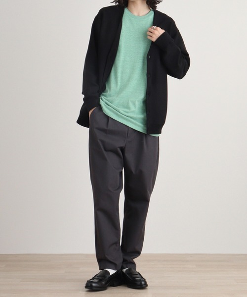 TRUSS(トラス)の「TRUSS トライブレンド3/4スリーブTシャツ(Tシャツ/カットソー・レディース・ブルー/ブラウン/ピンク/オートミール/パープル/ネイビー/グリーン/ブラック/オフホワイト/ヘザーグレー/スミクロ・L/S/XL/M)」の21枚目の写真