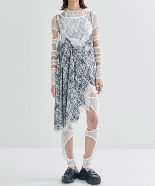 アキコアオキ レース キャミソールワンピース AKIKOAOKI/アキコアオキ