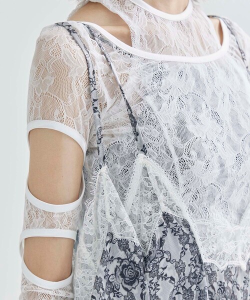 アキコアオキ レース キャミソールワンピース AKIKOAOKI/アキコアオキ