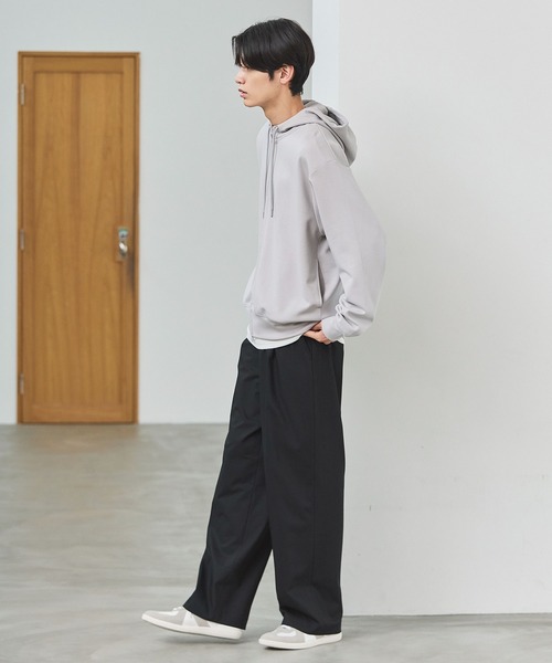 ESSENTIALS WARDROBE(エッセンシャルワードローブ)の「コットンポンチハイネックジップパーカー(パーカー・メンズ・ホワイト/ブラック/ライトグレー・M/S/XL/L)」の18枚目の写真