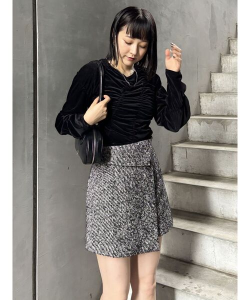 MURUA（ムルーア）の「【SET UP対応】ツイードキュロット（スカート