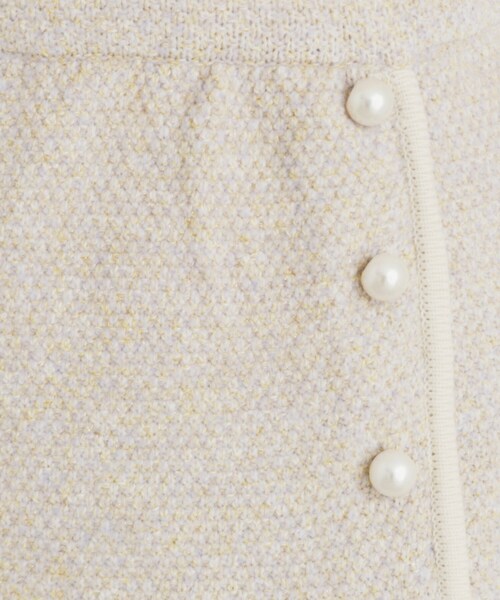 index（インデックス）の「◆《美人百花掲載》パール調ツイードライクタイトスカート/セットアップ対応【洗濯機洗い可】（スカート・レディース・ライトイエロー系/ピンク系1/ブラック/グレー・42/40/38/36）」の9枚目の写真