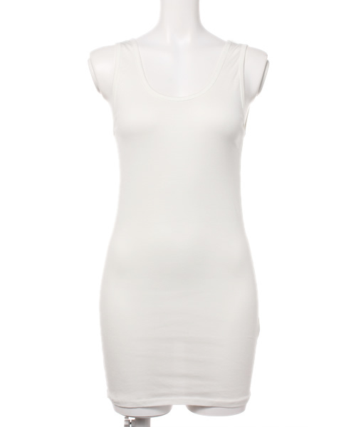 min@RNA（ミンアットアールエヌエー）の「M0157 スーピマフライスノースリーブ（タンクトップ・レディース・ブラック/ネイビー/オフホワイト/杢グレー/クリーム・MEDIUM）」の2枚目の写真