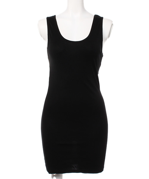 min@RNA（ミンアットアールエヌエー）の「M0157 スーピマフライスノースリーブ（タンクトップ・レディース・ブラック/ネイビー/オフホワイト/杢グレー/クリーム・MEDIUM）」の3枚目の写真