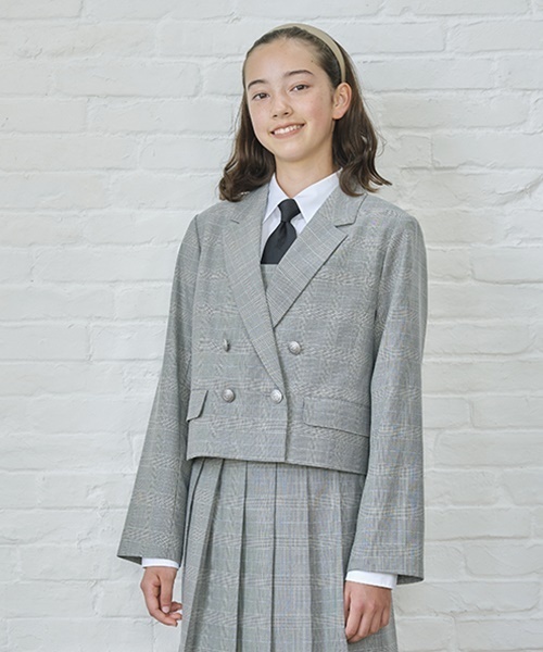 pom ponette junior（ポンポネットジュニア）の「ソリッドネクタイ（ネクタイ・キッズ・ブラック/グレー・FREE）」の14枚目の写真