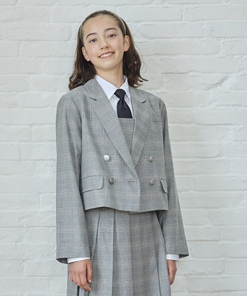 pom ponette junior（ポンポネットジュニア）の「ソリッドネクタイ（ネクタイ・キッズ・ブラック/グレー・FREE）」の15枚目の写真