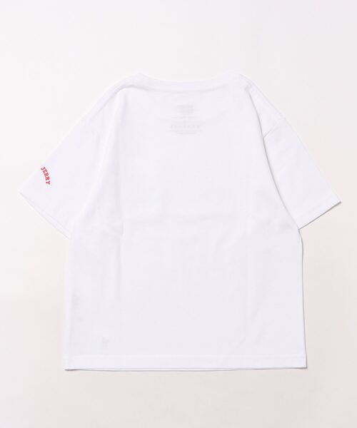 FOUND GOOD（ファウンドグッド）の「「トム＆ジェリー」ポケットTシャツ（Tシャツ/カットソー・キッズ・ホワイト系5/グリーン系5・120cm/140cm）」の4枚目の写真