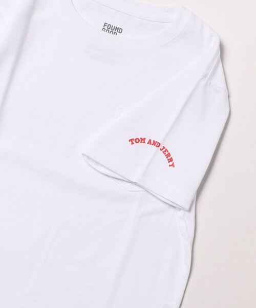 FOUND GOOD（ファウンドグッド）の「「トム＆ジェリー」ポケットTシャツ（Tシャツ/カットソー・キッズ・ホワイト系5/グリーン系5・120cm/140cm）」の3枚目の写真