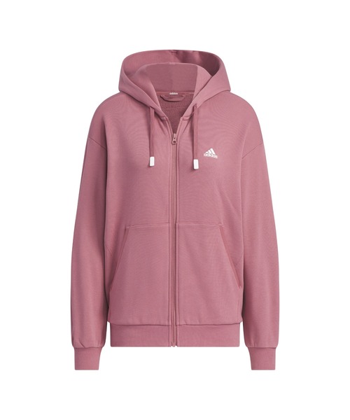 adidas（アディダス）の「アディダス adidas W WORD スウェットFZフーディ（スウェット・レディース・マスタード/ダークグレー/スモークピンク・S/M/L/XL）」の13枚目の写真