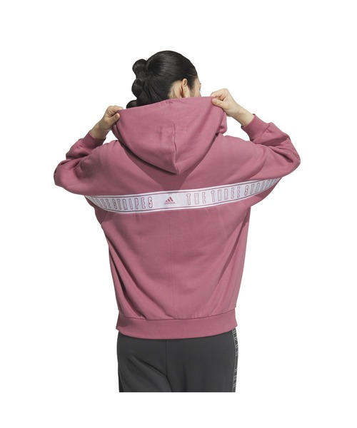 adidas（アディダス）の「アディダス adidas W WORD スウェットFZフーディ（スウェット・レディース・マスタード/ダークグレー/スモークピンク・S/M/L/XL）」の12枚目の写真