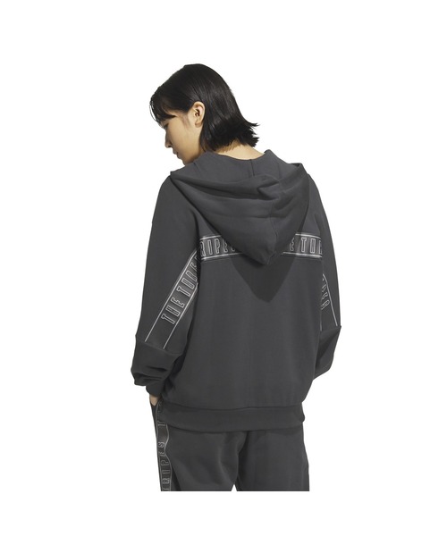 adidas（アディダス）の「アディダス adidas W WORD スウェットFZフーディ（スウェット・レディース・マスタード/ダークグレー/スモークピンク・S/M/L/XL）」の7枚目の写真