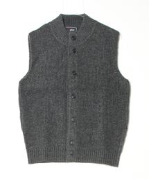 BRICK HOUSE by TOKYO SHIRT | 紡毛前開き メンズニットベスト(ベスト)