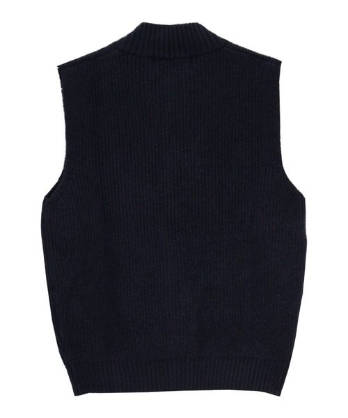 BRICK HOUSE by TOKYO SHIRT(ブリックハウス)の「【東京シャツ×gim(R) 】紡毛前開き メンズニットベスト(ベスト・メンズ・ネイビー/グレー・LL/M/L)」の9枚目の写真