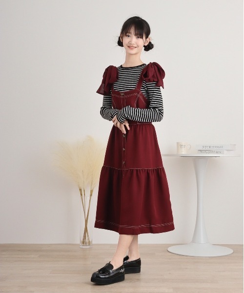 Fawn Fur ジャンパースカート　ヘアバンド　セット　グレー　鹿　バンビ Fawn Fur ジャンパースカート ヘアバンド セット グレー 鹿