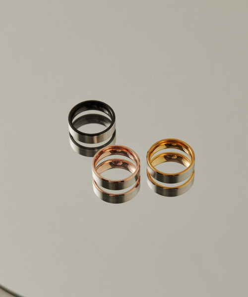 ciite' surgical stainless(シーテサージカルステンレス)の「【 金属アレルギー対応 】 バイカラーリング サージカルステンレス(リング・レディース・ブラック/ピンクゴールド/ゴールド・11号/13号/9号)」の22枚目の写真