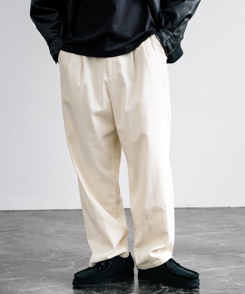 Rocky Monroe（ロッキーモンロー）の「ワイドバルーンツータックチノパンツ（チノパンツ・メンズ・ベージュ/ダークネイビー/カーキ/ブラック/ナチュラル/オフホワイト/グレー/ダークベージュ・マルチサイズ）」の5枚目の写真