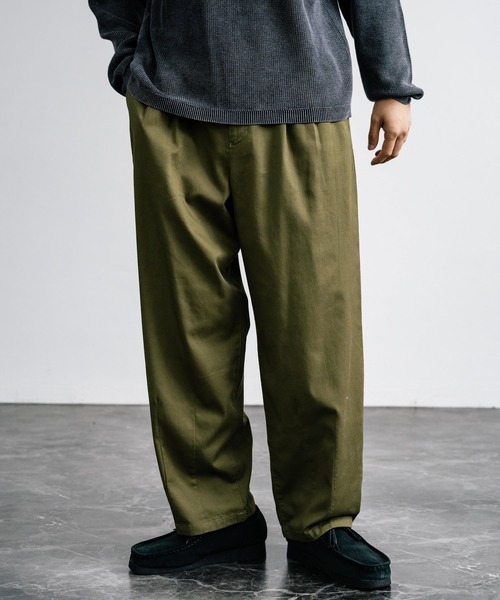 Rocky Monroe（ロッキーモンロー）の「ワイドバルーンツータックチノパンツ（チノパンツ・メンズ・ベージュ/ダークネイビー/カーキ/ブラック/ナチュラル/オフホワイト/グレー/ダークベージュ・マルチサイズ）」の7枚目の写真