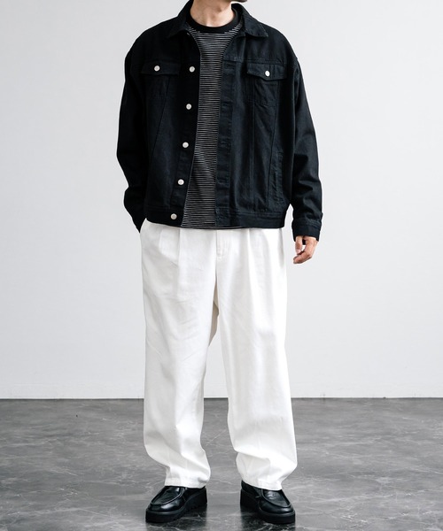 Rocky Monroe（ロッキーモンロー）の「ワイドバルーンツータックチノパンツ（チノパンツ・メンズ・ベージュ/ダークネイビー/カーキ/ブラック/ナチュラル/オフホワイト/グレー/ダークベージュ・マルチサイズ）」の11枚目の写真