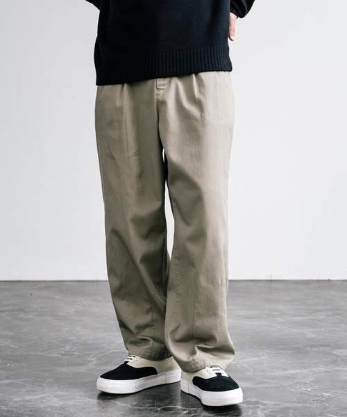 Rocky Monroe（ロッキーモンロー）の「ワイドバルーンツータックチノパンツ（チノパンツ・メンズ・ベージュ/ダークネイビー/カーキ/ブラック/ナチュラル/オフホワイト/グレー/ダークベージュ・マルチサイズ）」の17枚目の写真