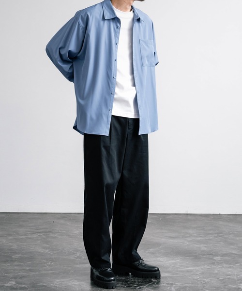 Rocky Monroe（ロッキーモンロー）の「ワイドバルーンツータックチノパンツ（チノパンツ・メンズ・ベージュ/ダークネイビー/カーキ/ブラック/ナチュラル/オフホワイト/グレー/ダークベージュ・マルチサイズ）」の16枚目の写真