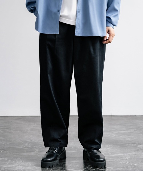 Rocky Monroe（ロッキーモンロー）の「ワイドバルーンツータックチノパンツ（チノパンツ・メンズ・ベージュ/ダークネイビー/カーキ/ブラック/ナチュラル/オフホワイト/グレー/ダークベージュ・マルチサイズ）」の13枚目の写真