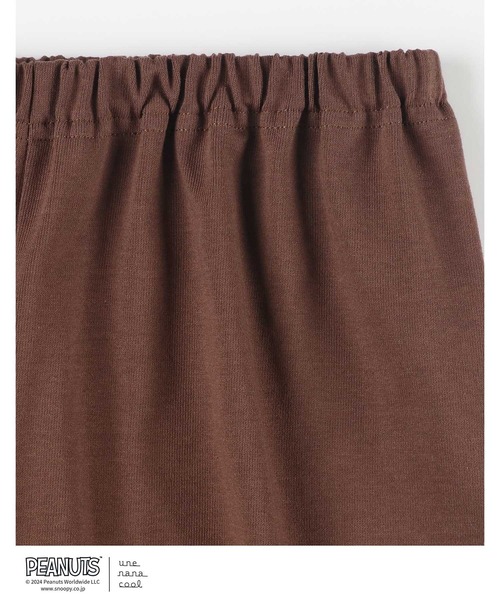 une nana cool（ウンナナクール）の「PEANUTS × une nana cool やわらか天竺パジャマ（ルームウェア/パジャマ・レディース・ブラウン/オレンジ/ネイビー/ホワイト/チョコ・M/L）」の12枚目の写真