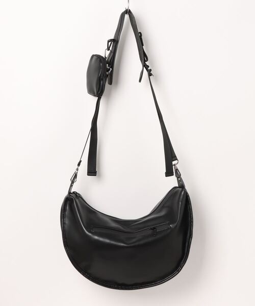 Burner(バーナー)の「【OKUOKU 0909】ミニポーチ付き ショルダーバッグ oku-bag-676219413980-38 N【RBTS】(ショルダーバッグ・メンズ・ブラック・FREE)」の5枚目の写真