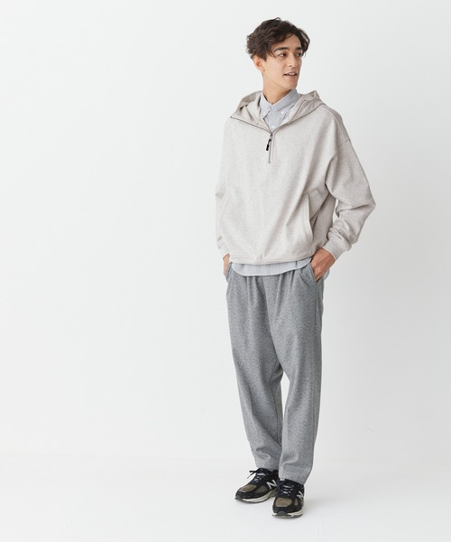 coca（coca）（コカ）の「ハーフジッププルパーカー（スウェット・メンズ・ネイビー/ライトグレー・XL/M/L）」の8枚目の写真