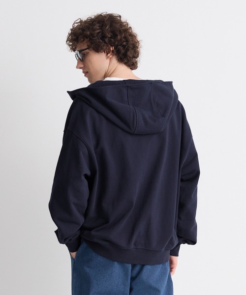 coca（coca）（コカ）の「ハーフジッププルパーカー（スウェット・メンズ・ネイビー/ライトグレー・XL/M/L）」の4枚目の写真