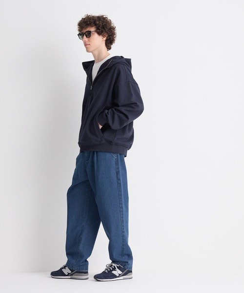 coca（coca）（コカ）の「ハーフジッププルパーカー（スウェット・メンズ・ネイビー/ライトグレー・XL/M/L）」の5枚目の写真