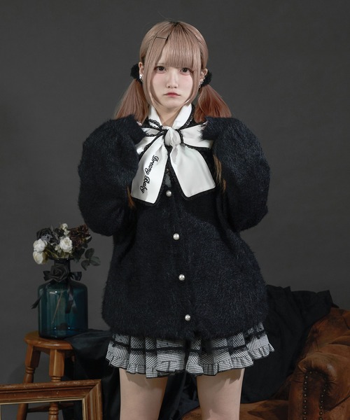 【美品】バタフライダメージカーディガン モード系 Y2K 韓国系 地雷系 Catwish サブカル系 カーディガン butterfly JK ストリート系