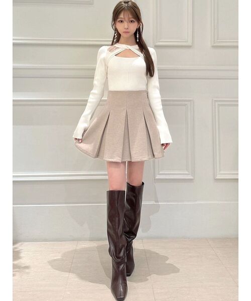 RESEXXY（リゼクシー）の「フロントタックフレアミニスカート（スカート・レディース・チャコールグレー/ベージュ/その他1・FREE）」の22枚目の写真