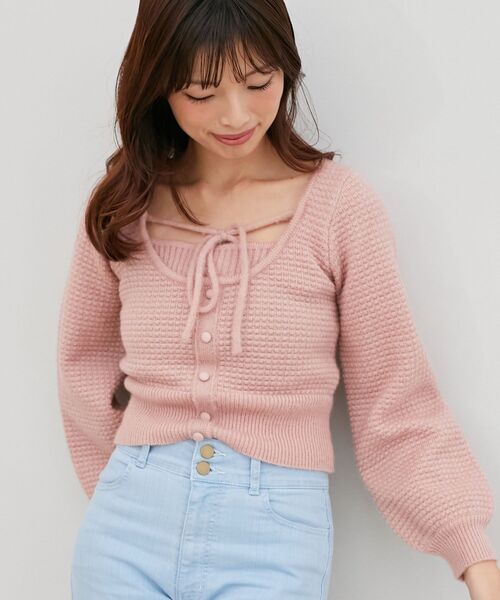 MAJESTIC LEGON(マジェスティックレゴン)の「スパークリングシャギーニット(ニット/セーター・レディース・ブルー/ピンク/アイボリー・MEDIUM)」の14枚目の写真