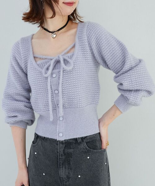 MAJESTIC LEGON(マジェスティックレゴン)の「スパークリングシャギーニット(ニット/セーター・レディース・ブルー/ピンク/アイボリー・MEDIUM)」の22枚目の写真