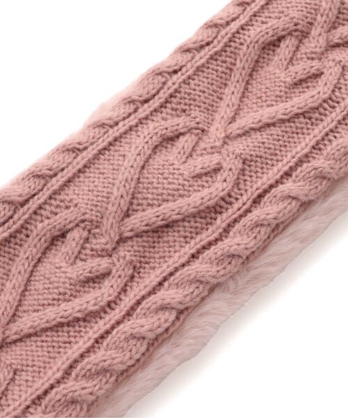 Ampersand(アンパサンド)の「ふわふわリボンマフラー(マフラー・キッズ・ピンク/グレー/アイボリー・120/140)」の11枚目の写真