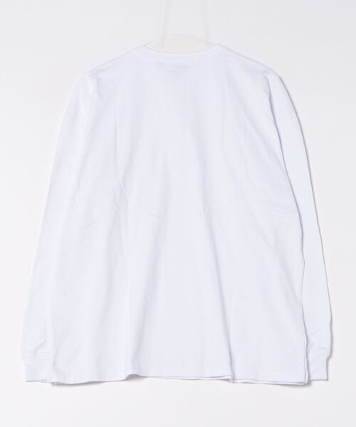 Goodwear（グッドウェア）の「【Goodwear】ヘンリーネック LONG SLEEVE BIG TEE 2W7-61206（Tシャツ/カットソー・メンズ・ブラック/ホワイト・M/L/XL）」の3枚目の写真