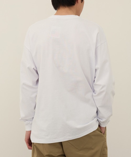 Goodwear(グッドウェア)の「【Goodwear】ヘンリーネック LONG SLEEVE BIG TEE 2W7-61206(Tシャツ/カットソー・メンズ・ブラック/ホワイト/チャコールグレー・M/L/XL)」の7枚目の写真