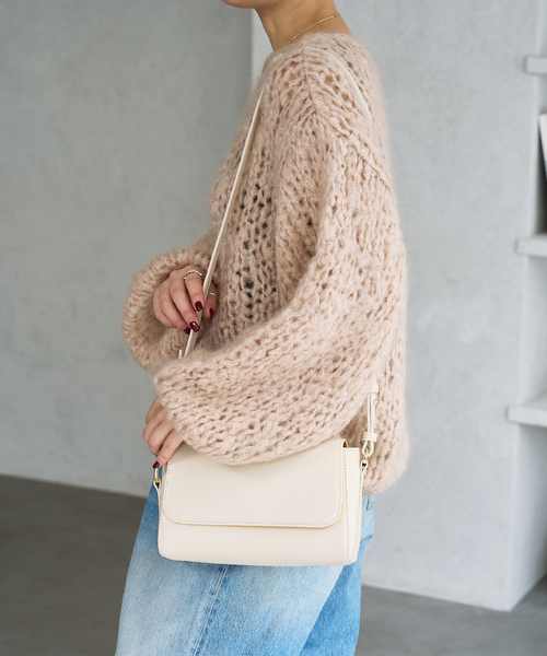 LE TALON(ルタロン)の「LE TALON Le cercle bag(ショルダーバッグ・レディース・ブラック/ホワイト/グリーン・FREE)」の8枚目の写真