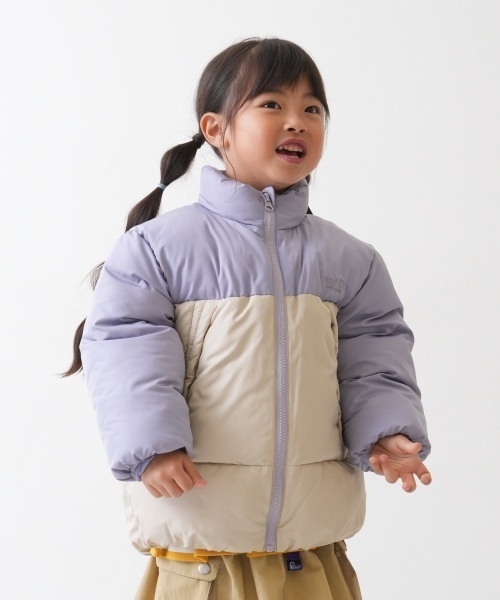 and D. petit main(アンドディープティマイン)の「中綿ジャケット(ブルゾン・キッズ・ブルーグレー/ブラック/ラベンダー/ダークオレンジ/ダークグリーン/グレー・100cm/110cm/120cm/130cm/140cm/150cm)」の5枚目の写真