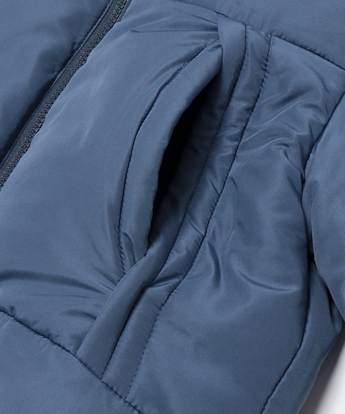 and D. petit main(アンドディープティマイン)の「中綿ジャケット(ブルゾン・キッズ・ブルーグレー/ブラック/ラベンダー/ダークオレンジ/ダークグリーン/グレー・100cm/110cm/120cm/130cm/140cm/150cm)」の10枚目の写真