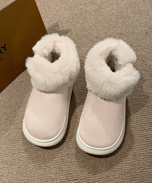 Miniministore(ミニミニストア)の「厚底ムートンブーツ 保温(ブーツ・レディース・アイボリー/キャメル・S/M/L)」の19枚目の写真