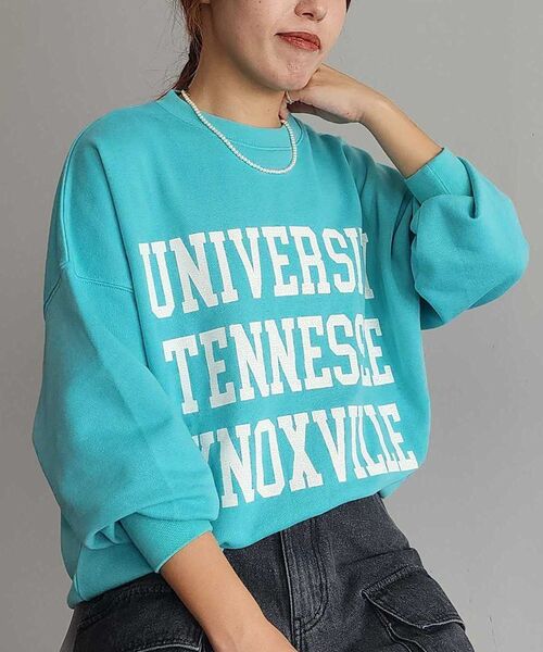 CRAFT STANDARD BOUTIQUE（クラフトスタンダードブティック）の「【ユニセックス】裏毛プリントスウェット（スウェット・レディース・ブルーグリーン/マスタード/ホワイト系その他/ネイビー・M/L/XL）」の3枚目の写真