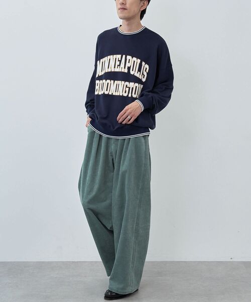 CRAFT STANDARD BOUTIQUE（クラフトスタンダードブティック）の「【ユニセックス】裏毛プリントスウェット（スウェット・レディース・ブルーグリーン/マスタード/ホワイト系その他/ネイビー・M/L/XL）」の10枚目の写真